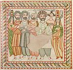 أيقونة من العصور الوسطى تصور أفرام السرياني.
