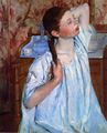 Girl Arranging Her Hair (1886)