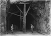 West entrance to Zion Tunnel. Zion Tunnel is 6000 feet long, cut through solid sandstone. It is said to be the... - NARA - 520396.tif