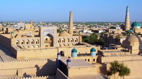 View from the city walls, Khiva (4934484894).jpg