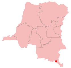 الموقع في الكونغو