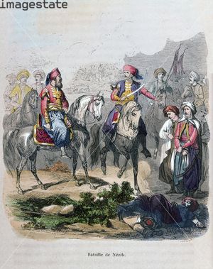 معركة نصيبين بريشة جان أدولف بوس 1847.jpg