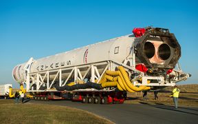 Rollout of Antares to launch pad
