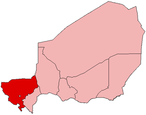 الموقع في النيجر