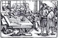 A calculation table (de), used for arithmetic using Roman numerals