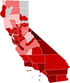COVID-19 Prevalence in California by county.svg
