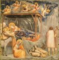 The Nativity in the Scrovegni Chapel by Giotto is very close in composition and style to the sculpture at Pisa.