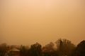 Dust storm in Wagga Wagga, New South Wales, Australia.