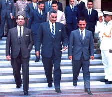 الملك حسين وعبد الناصر وعارف، 1964