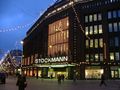 Stockmann department store along the Aleksanterinkatu's Christmas street.
