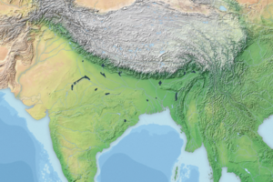 The range of the Gharial.png