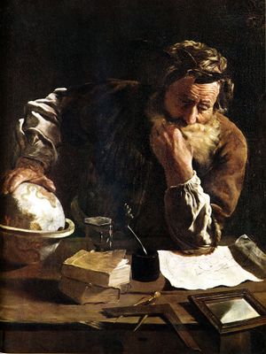أرخميدس المفكر بريشة فتي (1620) (1620)