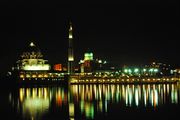 PM Office and Putra Mosque at night