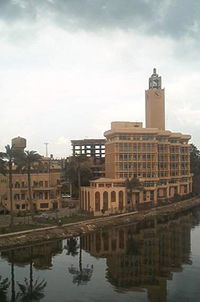 مركز منوف كما يبدو من نهر النيل