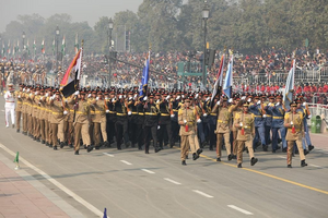 كتيبة عسكرية مصرية تشارك في احتفالات يوم الجمهورية الهندية يناير 2023