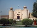 The Punjabi Alamgiri Gate built in 1673, is the main entrance to the Lahore Fort.