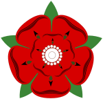 شعار لانكستر الوردة الحمراء