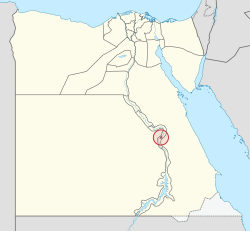 موقع محافظة الأقصر علي الخريطة