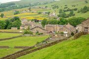 A typical village in the agricultural area of the Yorkshire Dales