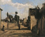 Rue L´Hermitage, Camille Pissarro, 1866