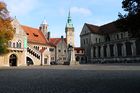 Burgplatz, with Castle, Cathedral, lion, and Town Hall.