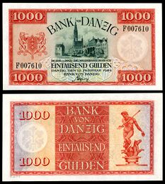 1,000 گولدن دانزيگ (1924) تصور مجلس المدينة