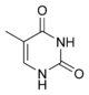 Thymine chemical structure.png
