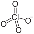 Skeletal formula of perchlorate