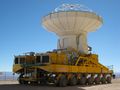 Image of telescope in transit at the Site Erection Facility.