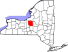 State map highlighting Onondaga County