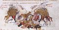 Battle at Lalakaon and death of Amer (Fol. 73v top)