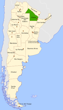 موقع تشاكو في الأرجنتين