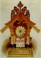 No. 9 The hut of Baba-Yaga on hen's legs-clock in the Russian Style