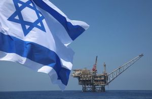 منصة إسرائيلية للتنقيب عن الغاز في البحر المتوسط.