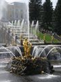 Samson and the Lion fountain in Peterhof