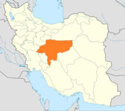 محافظة إصفهان على خريطة إيران