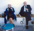 يوسف درويش مع زوجته فى تونس 1993.