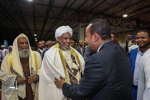 PM Abiy Ahmed with Ethiopian Muslim Grand Mufti