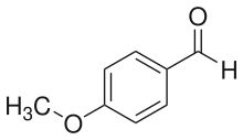 Structural formula of anisaldehyde