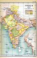 خريطة الهند في 1857