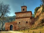 An old church building of stone.