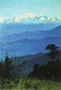 جبال الهيمالايا في المساء، 1875