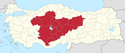 منطقة وسط الأناضول Central Anatolia Regionموقع