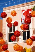 National holiday decorations in Marmaris