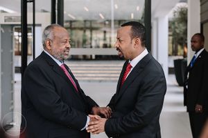 PM Abiy Ahmed with President Guelleh of Djibouti