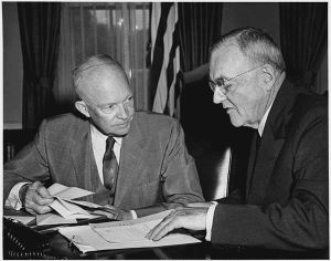 President Eisenhower and John Foster Dulles in 1956.jpg