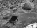 "Yogi" rock (circled) on Mars – near the Sojourner Rover.