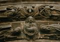 Depiction of the Trinity on the portal of the Basilica of St.-Denis, Paris, France