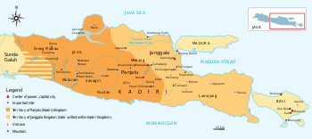 Janggala and Panjalu (Kediri) kingdom, later unified as Kediri kingdom