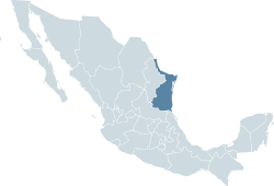 الموقع في المكسيك
